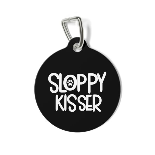 Sloppy Kisser Pet Tag - Stylish Pet ID Tag for Dapper Dogs - Image 2