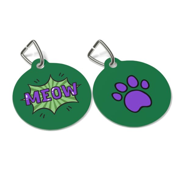 Meow Pet Tag - Stylish Pet ID Tag for Cool Cats