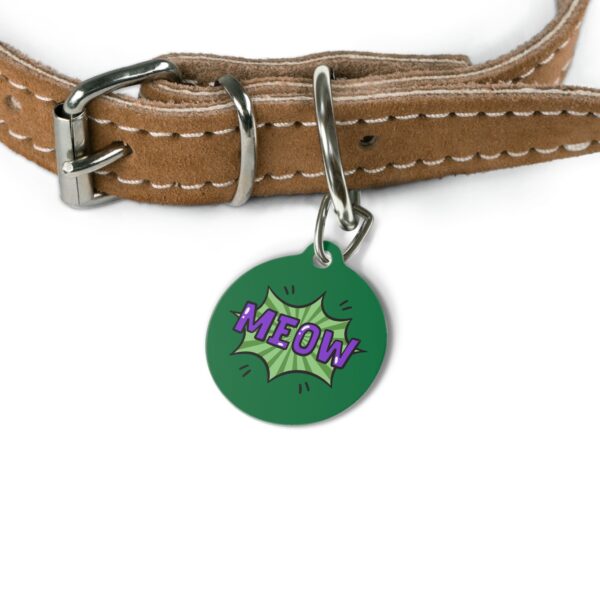 Meow Pet Tag - Stylish Pet ID Tag for Cool Cats - Image 4