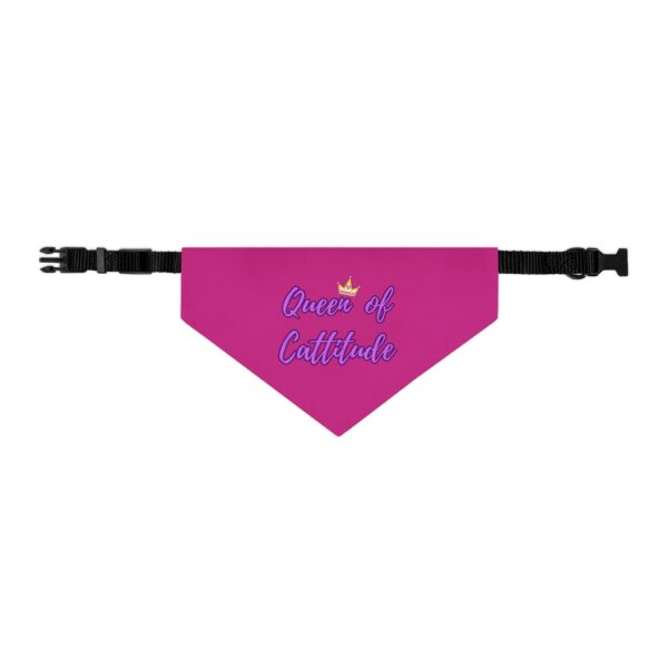 Queen of Cattitude Pet Bandana Collar for Cats - Image 2