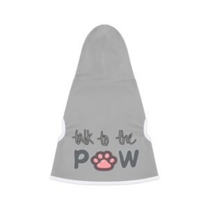 Talk to the Paw Pet Hoodie for Cool Cats