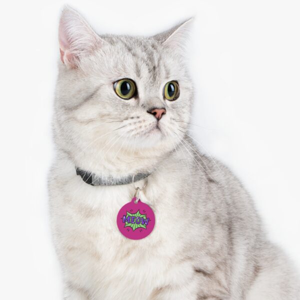Meow Pet Tag - Stylish Pet ID Tag for Cool Cats - Image 5