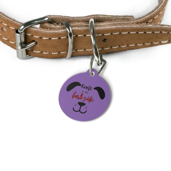 Come To The Bark Side Pet Tag - Stylish Pet ID Tag for Dapper Dogs - Image 4