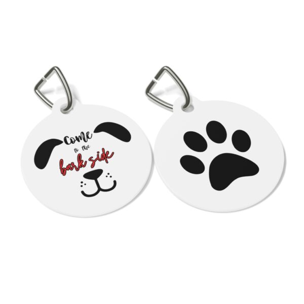Come To The Bark Side Pet Tag - Stylish Pet ID Tag for Dapper Dogs