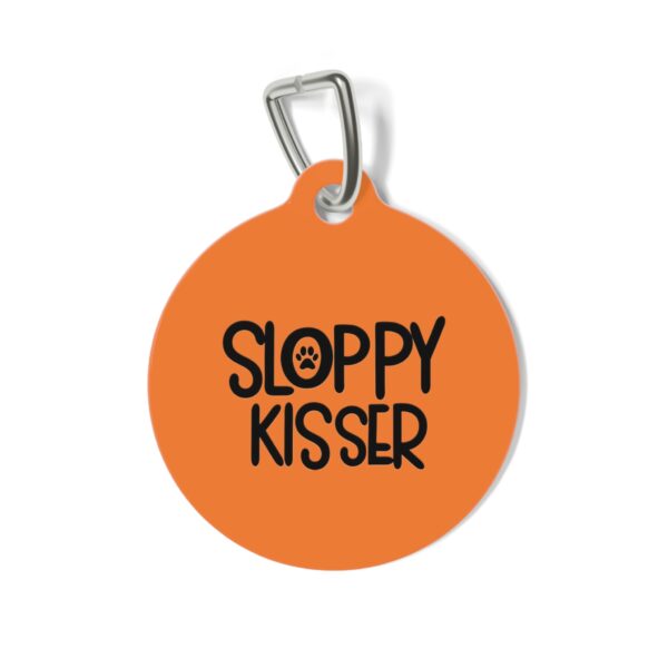 Sloppy Kisser Pet Tag - Stylish Pet ID Tag for Dapper Dogs - Image 2