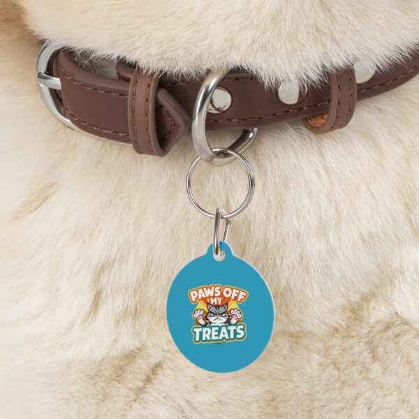 Paws Off My Treats Pet Tag - Stylish Pet ID Tag for Cool Cats - Image 6