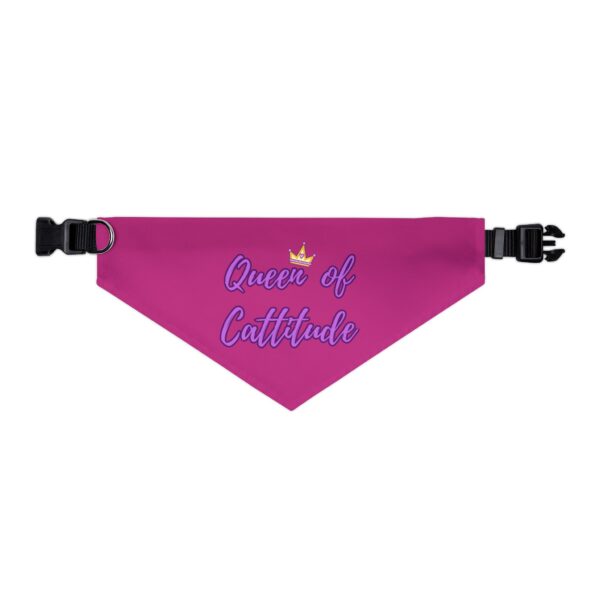 Queen of Cattitude Pet Bandana Collar for Cats - Image 4