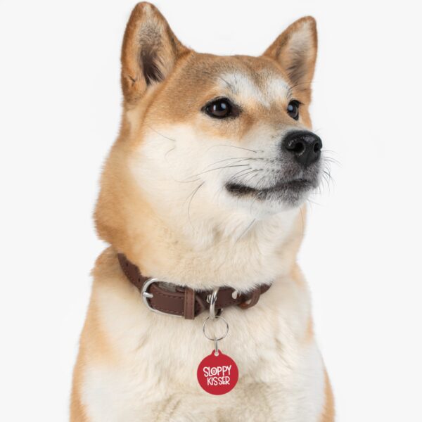 Sloppy Kisser Pet Tag - Stylish Pet ID Tag for Dapper Dogs - Image 6