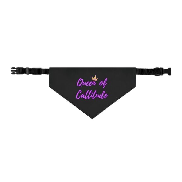 Queen of Cattitude Pet Bandana Collar for Cats - Image 2