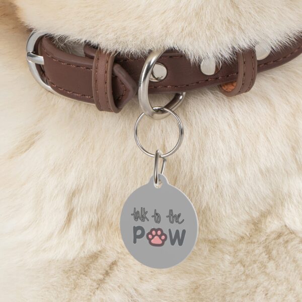 Talk To The Paw Pet Tag - Stylish Pet ID Tag for Fashionable Felines - Image 5
