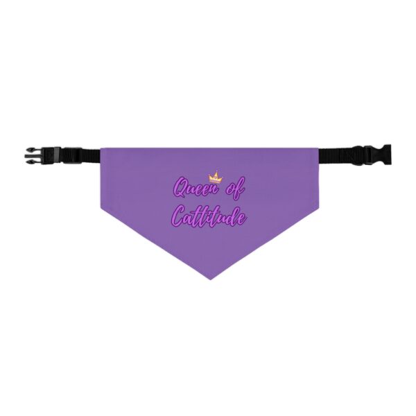 Queen of Cattitude Pet Bandana Collar for Cats