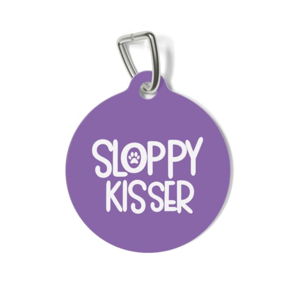 Sloppy Kisser Pet Tag - Stylish Pet ID Tag for Dapper Dogs - Image 2