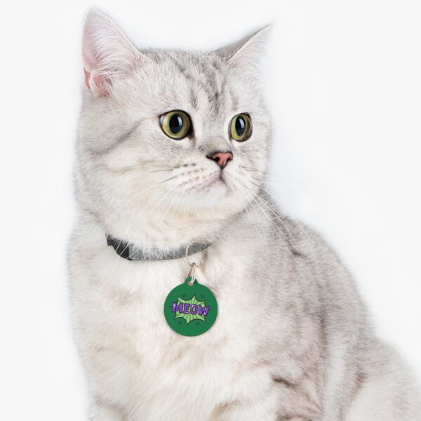 Meow Pet Tag - Stylish Pet ID Tag for Cool Cats - Image 5