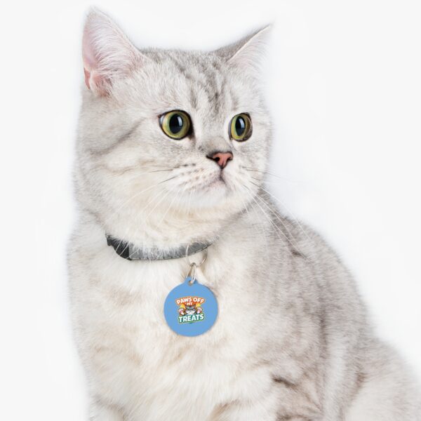 Paws Off My Treats Pet Tag - Stylish Pet ID Tag for Cool Cats - Image 5