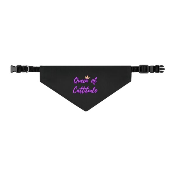 Queen of Cattitude Pet Bandana Collar for Cats - Image 3