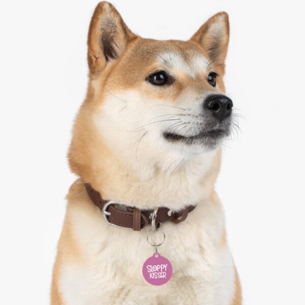 Sloppy Kisser Pet Tag - Stylish Pet ID Tag for Dapper Dogs - Image 6