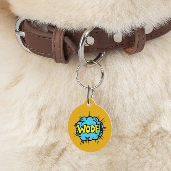Woof Pet Tag - Stylish Pet ID Tag for Dapper Dogs - Image 6