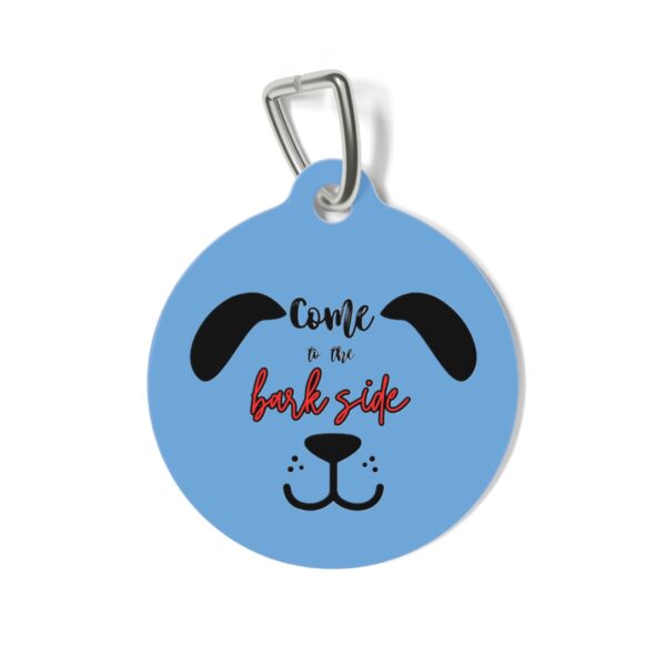 Come To The Bark Side Pet Tag - Stylish Pet ID Tag for Dapper Dogs - Image 2