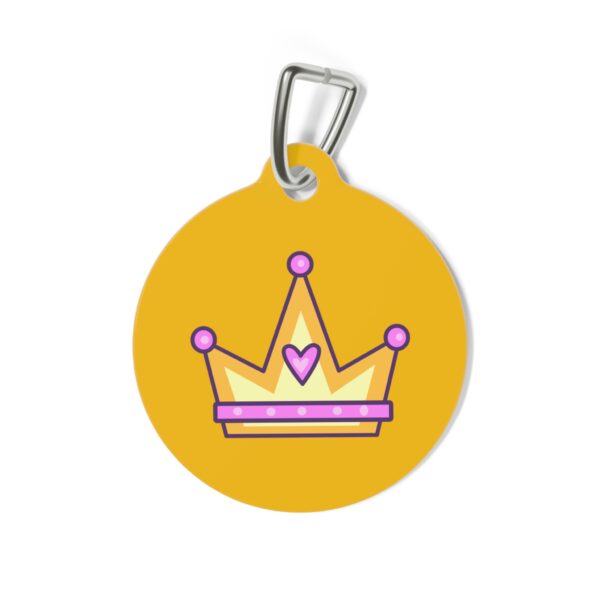 Queen of Cattitude Pet Tag - Stylish Pet ID Tag for Fashionable Felines - Image 3