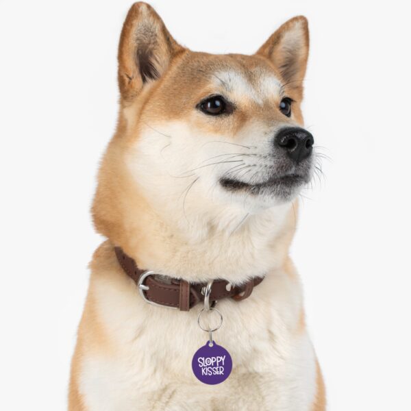 Sloppy Kisser Pet Tag - Stylish Pet ID Tag for Dapper Dogs - Image 6