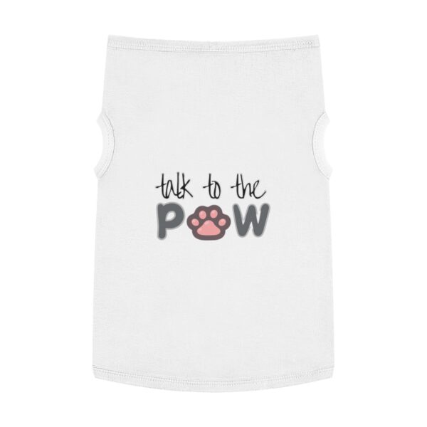 Talk to the Paw Stylish Pet Tank Top for Cool Cats - Image 3