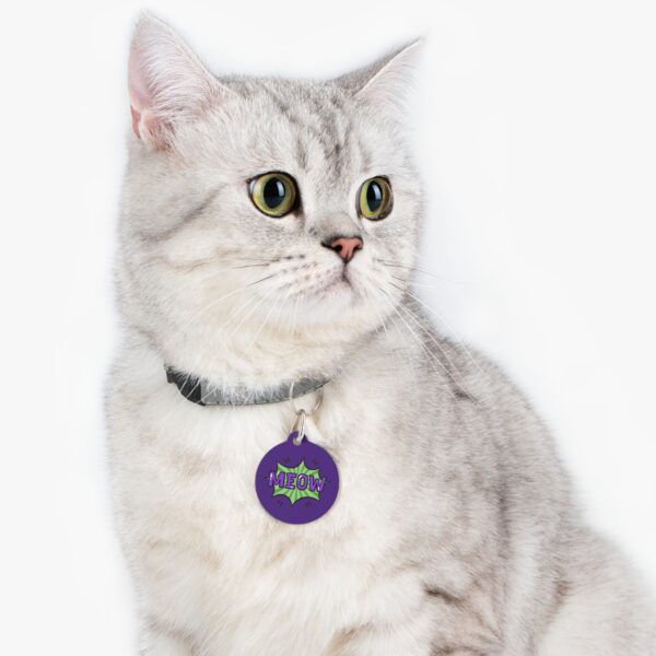 Meow Pet Tag - Stylish Pet ID Tag for Cool Cats - Image 5