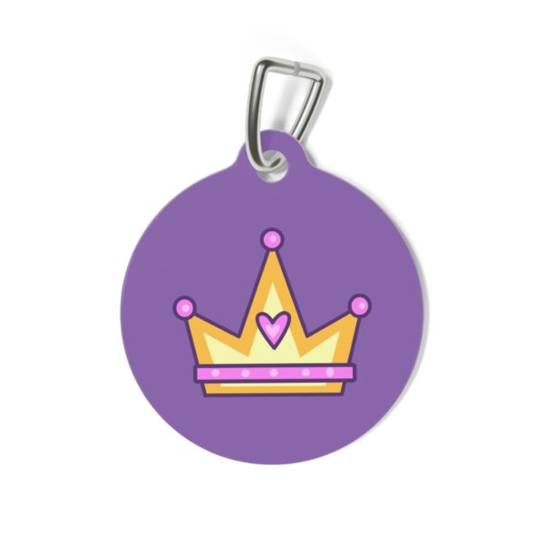 Queen of Cattitude Pet Tag - Stylish Pet ID Tag for Fashionable Felines - Image 3