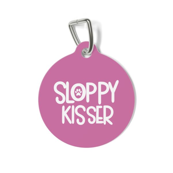 Sloppy Kisser Pet Tag - Stylish Pet ID Tag for Dapper Dogs - Image 2