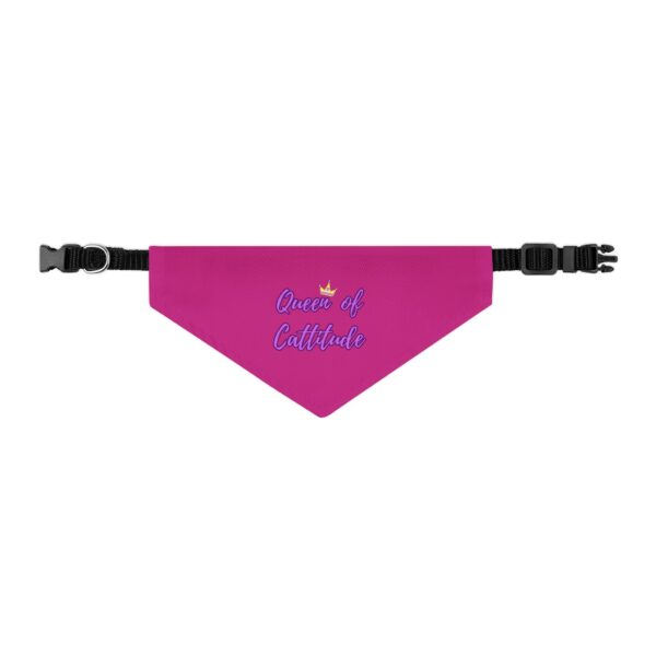 Queen of Cattitude Pet Bandana Collar for Cats - Image 3