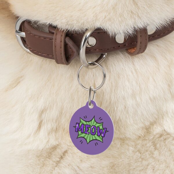 Meow Pet Tag - Stylish Pet ID Tag for Cool Cats - Image 6