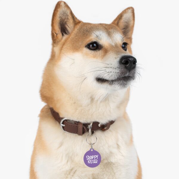 Sloppy Kisser Pet Tag - Stylish Pet ID Tag for Dapper Dogs - Image 6