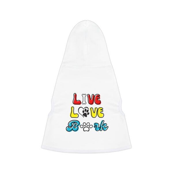 Live Love Bark Pet Hoodie for Stylish Dogs