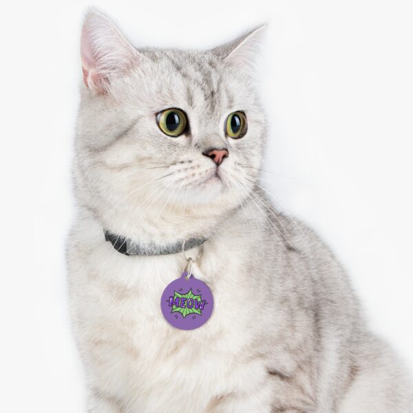 Meow Pet Tag - Stylish Pet ID Tag for Cool Cats - Image 5