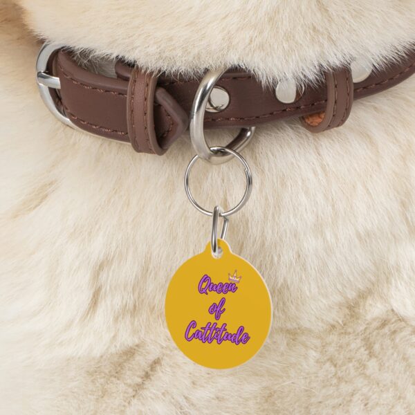 Queen of Cattitude Pet Tag - Stylish Pet ID Tag for Fashionable Felines - Image 5