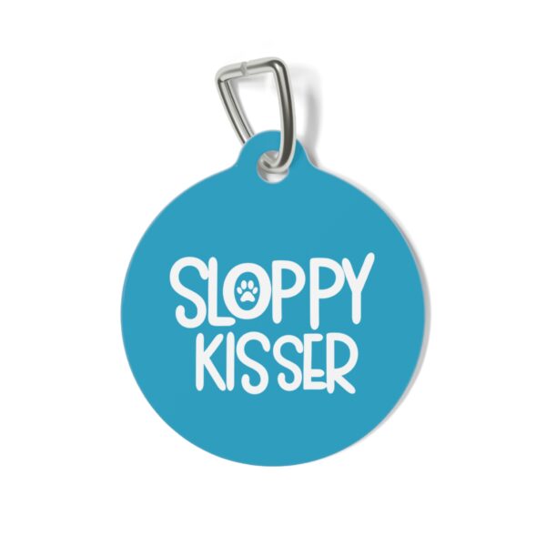 Sloppy Kisser Pet Tag - Stylish Pet ID Tag for Dapper Dogs - Image 2