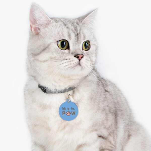Talk To The Paw Pet Tag - Stylish Pet ID Tag for Fashionable Felines - Image 6