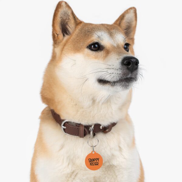 Sloppy Kisser Pet Tag - Stylish Pet ID Tag for Dapper Dogs - Image 6