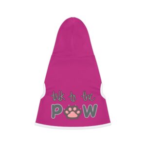 Talk to the Paw Pet Hoodie for Cool Cats