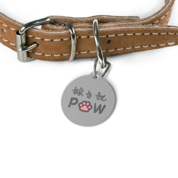 Talk To The Paw Pet Tag - Stylish Pet ID Tag for Fashionable Felines - Image 4