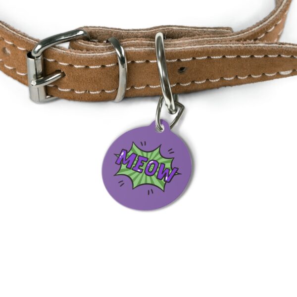 Meow Pet Tag - Stylish Pet ID Tag for Cool Cats - Image 4