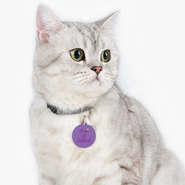 Queen of Cattitude Pet Tag - Stylish Pet ID Tag for Fashionable Felines - Image 6
