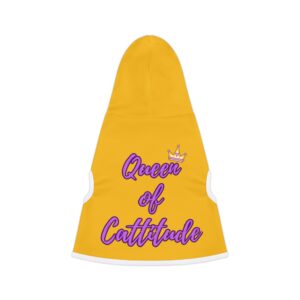Queen of Cattitude Pet Hoodie for Cool Cats