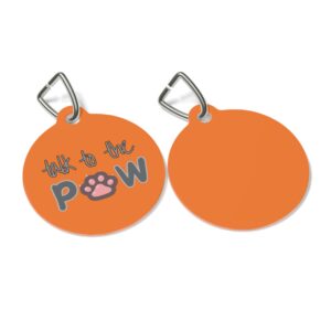 Talk To The Paw Pet Tag - Stylish Pet ID Tag for Fashionable Felines