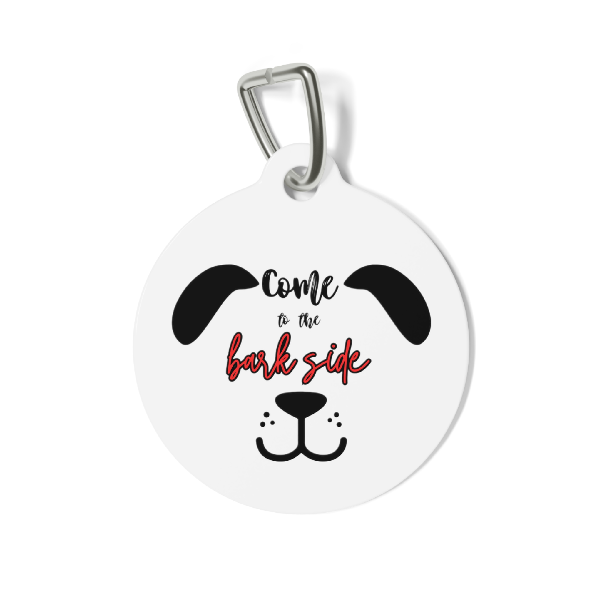 Come To The Bark Side Pet Tag - Stylish Pet ID Tag for Dapper Dogs - Image 2