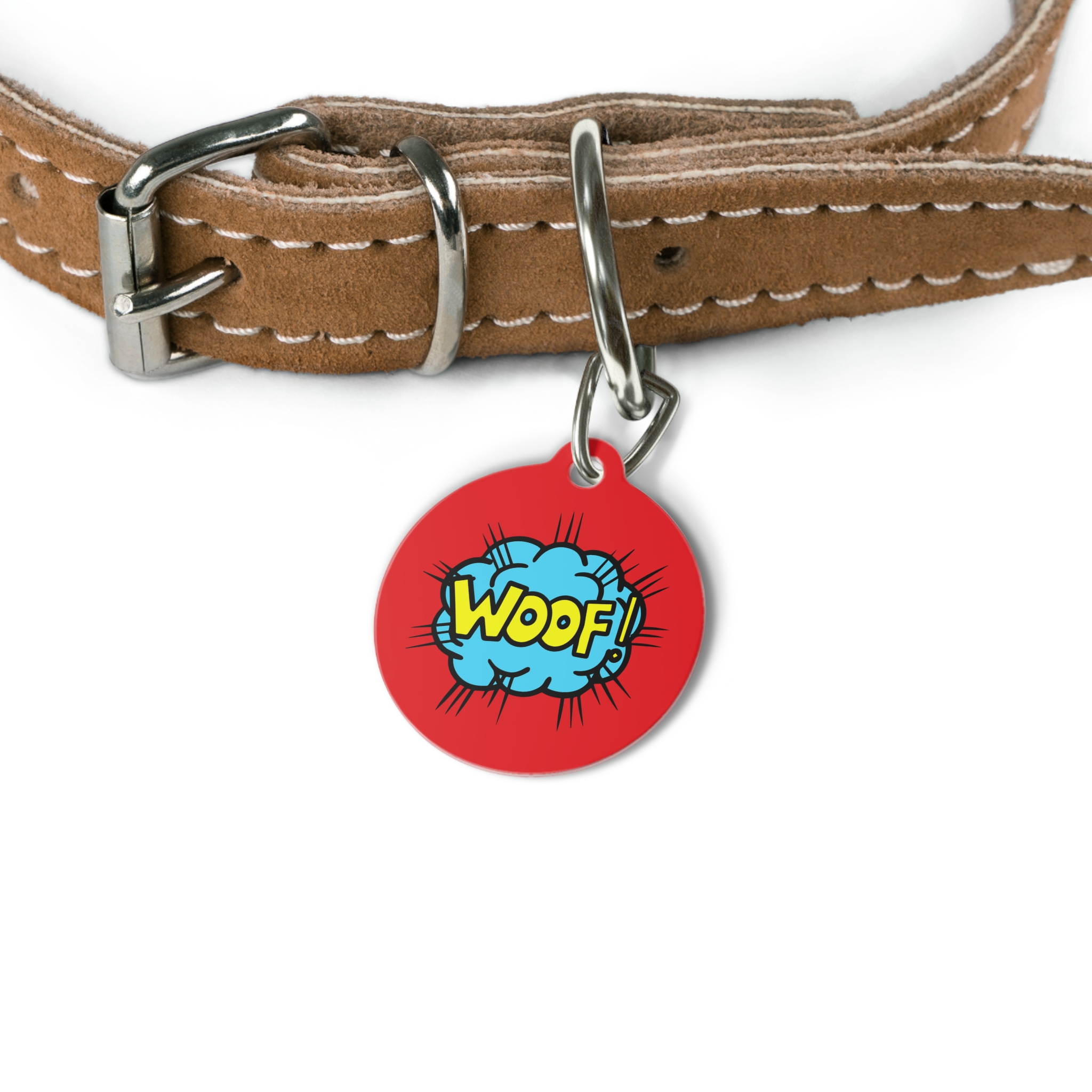 Woof Pet Tag - Stylish Pet ID Tag for Dapper Dogs - Image 4
