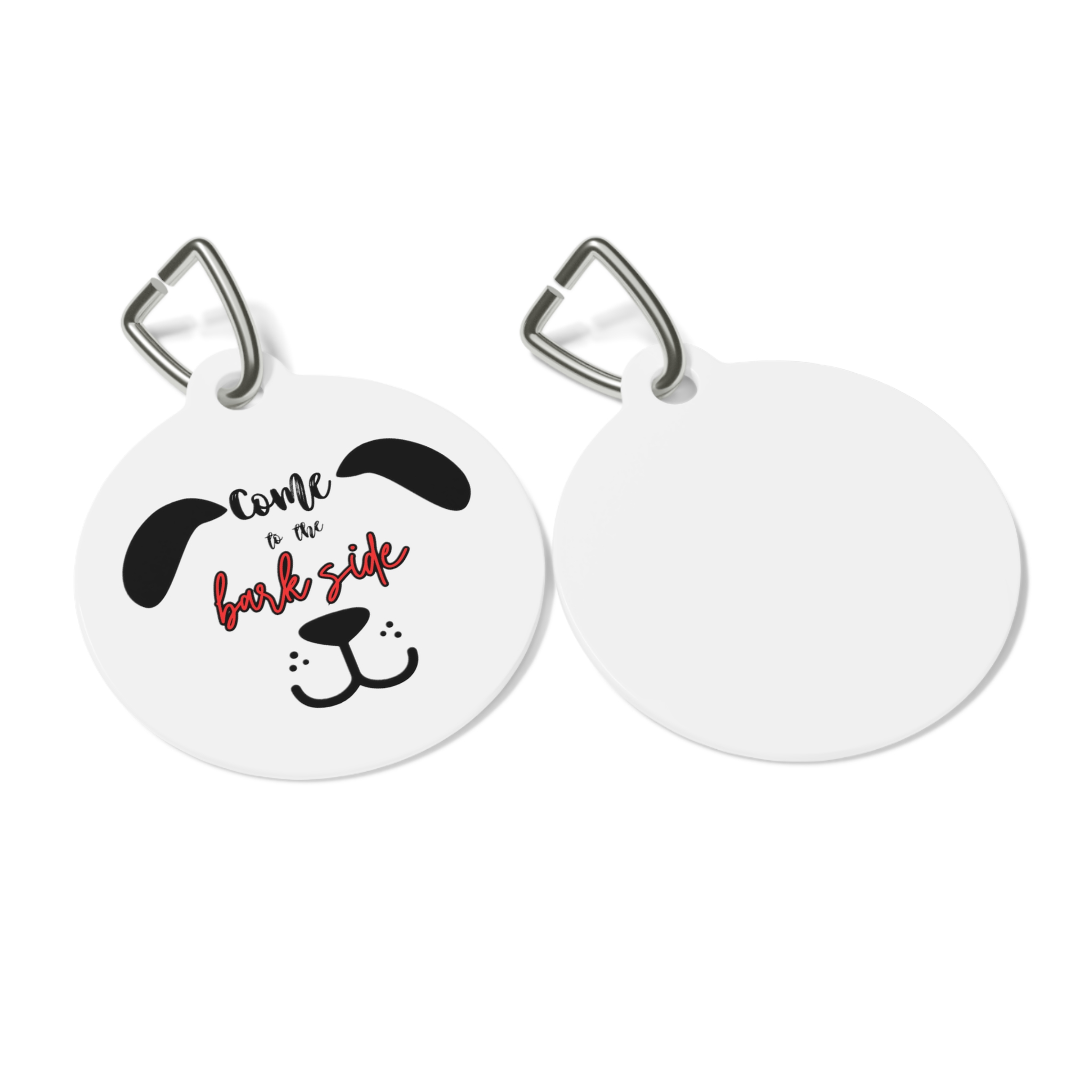 Come To The Bark Side Pet Tag - Stylish Pet ID Tag for Dapper Dogs