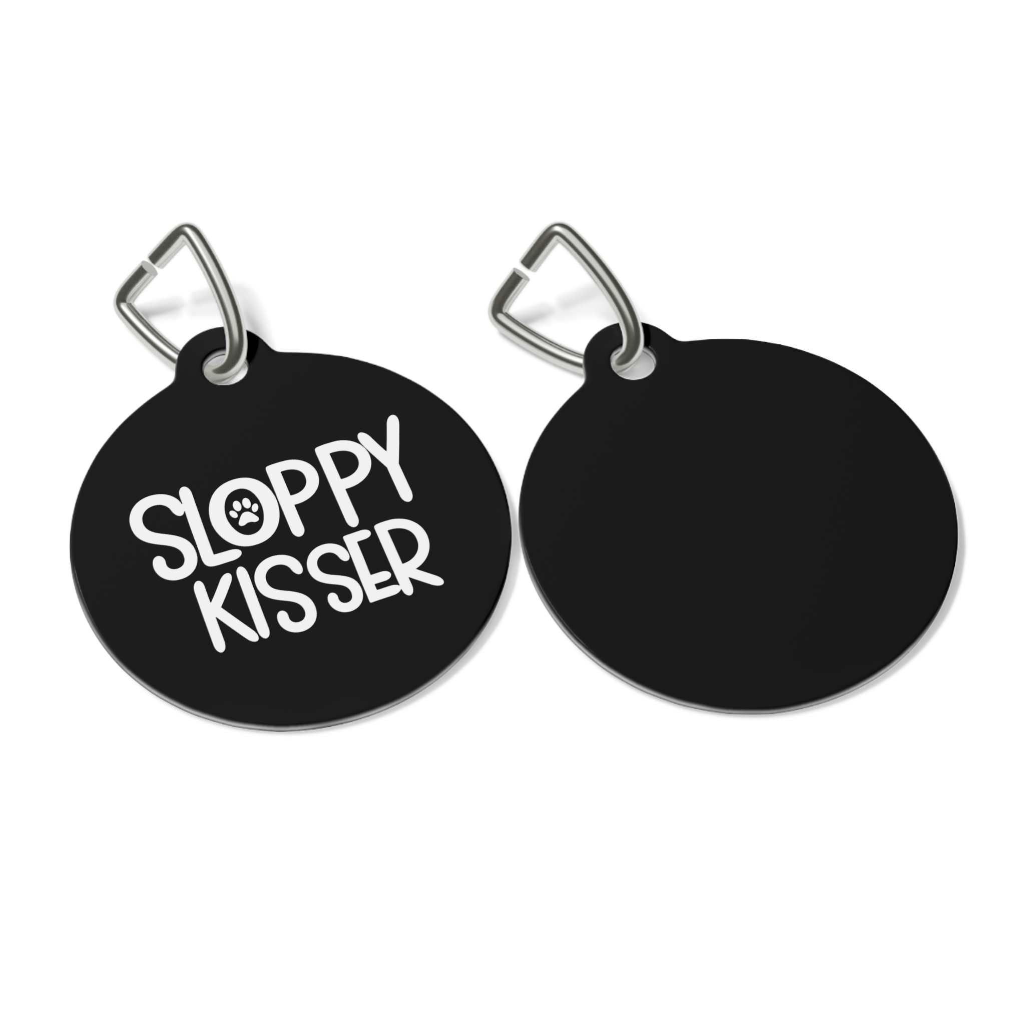 Sloppy Kisser Pet Tag - Stylish Pet ID Tag for Dapper Dogs