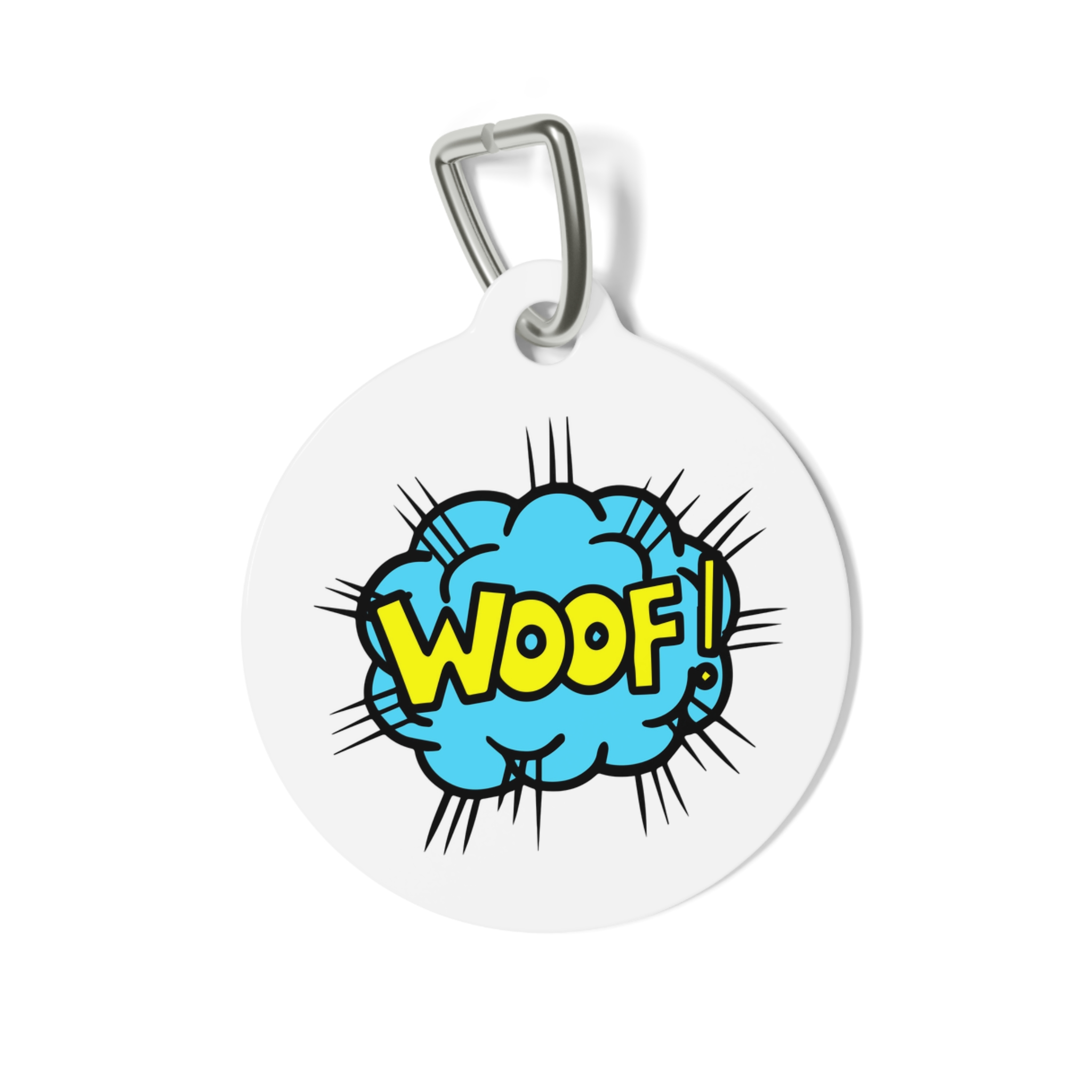 Woof Pet Tag - Stylish Pet ID Tag for Dapper Dogs - Image 2