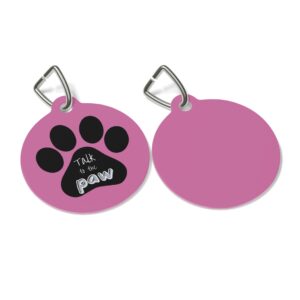 Talk To The Paw Pet Tag – Stylish Pet ID Tag for Dapper Dogs