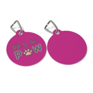 Talk To The Paw Pet Tag - Stylish Pet ID Tag for Fashionable Felines